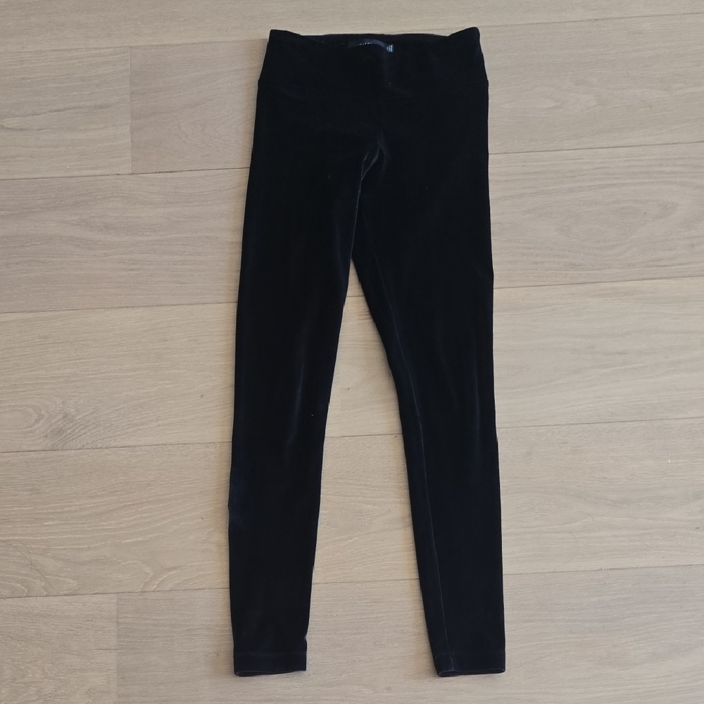 Aritzia Black Velvet Leggings